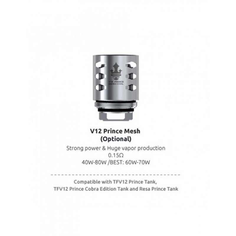 SMOK TFV12 Prince Mesh Coils: Max Mesh/Dual Mesh/Triple Mesh Coil