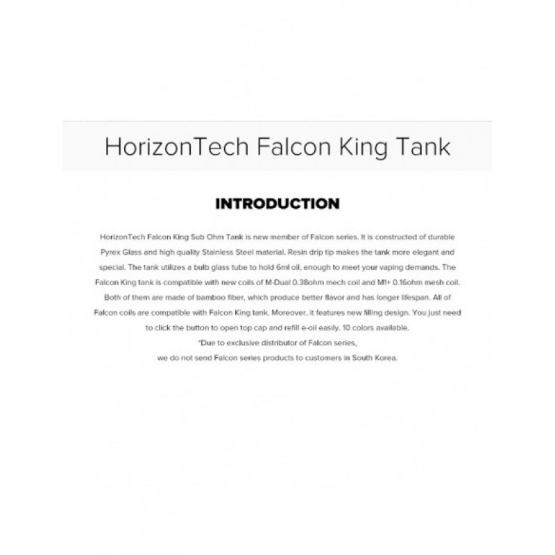 Horizon Falcon King Tank