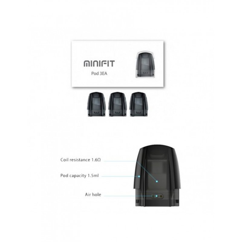 JUSTFOG Minifit Pod 3pcs/Pack For Minifit Kit