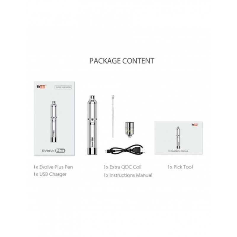 Yocan Evolve Plus Kit 1100mAh For Wax Vaporizer