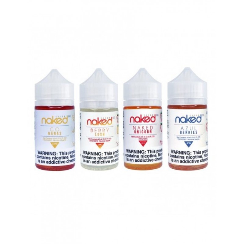 Naked 100 Cream E-Liquid 60ml Collection